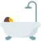 Person Taking Bath emoji on Google